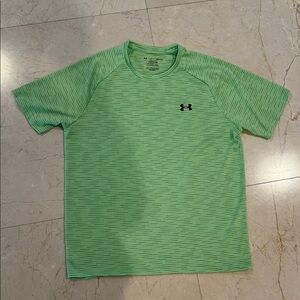 Under Armour Men's Striped Lime Green Tee